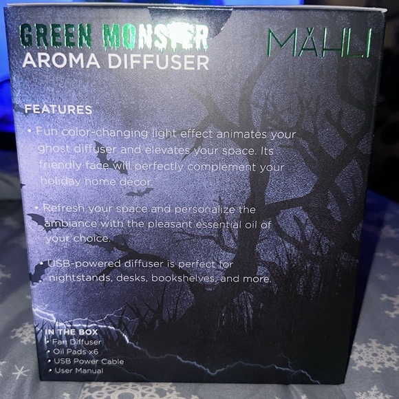 2024New Mahli Halloween Frankenstein green, monster Aroma Diffuser HTF TikTok - Picture 2 of 5